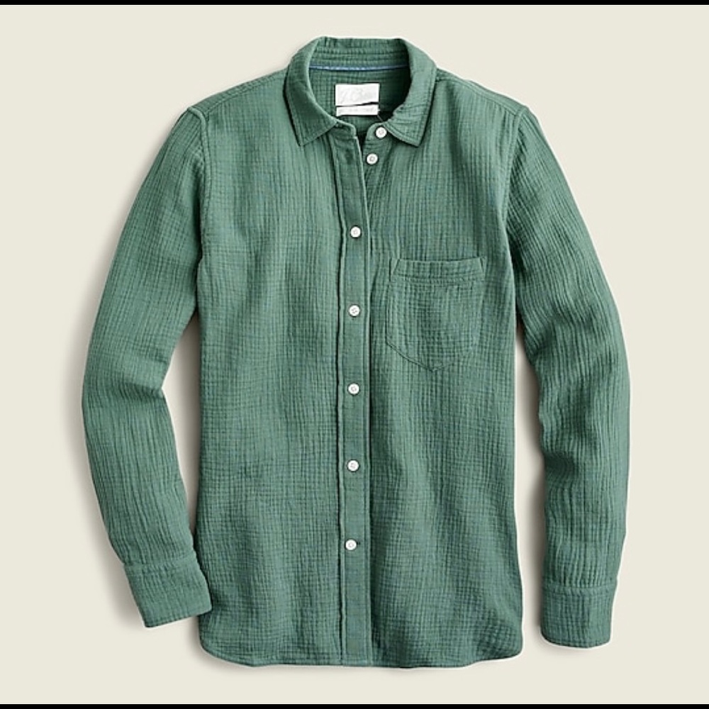 Classic-fit soft gauze shirt